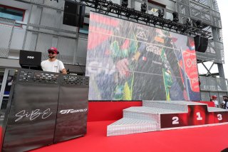 DJ in the paddock