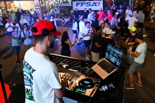 DJ at the party in the paddock
