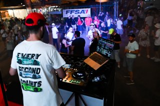 DJ at the party in the paddock