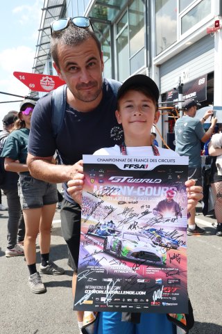 Fans in the paddock