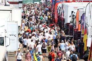 Fans in the paddock