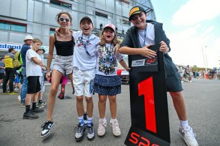 Fans in the paddock