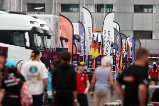 Fans in the paddock