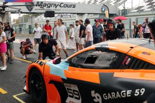 Fans on the pit walk