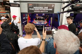 Fans on the pit walk