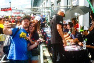 Fans in the Pit Walk and autograph session 