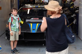 Fans on the pit walk