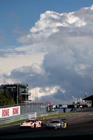 #93 - Ziggo Sport Tempesta Racing - Peter Dempsey - Christopher Froggatt - Eddie Cheever - Porsche 911 GT3 R (992) EVO and #66 - Tresor Attempto Racing - Rocco Mazzola - Sebastian Ogaard - Ariel Levi - Audi R8 LMS GT3 EVO II