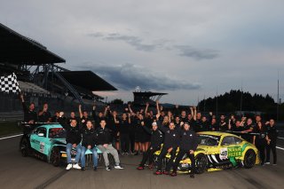 #87 - Winward Racing - Marvin Dienst - Gabriele Piana - Rinat Salikhov - Mercedes-AMG GT3 EVO and #48 - Mercedes - AMG Team MANN-FILTER - Lucas Auer - Luca Stolz - Maro Engel - Mercedes-AMG GT3 EVO