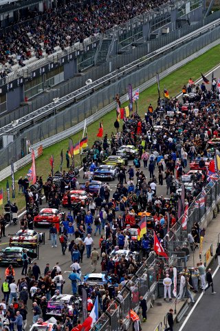 The grid before the start of the race