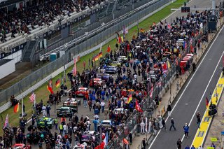 The grid before the start of the race