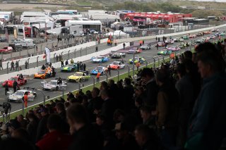 Cars on the grid at Zandvoort Circuit
