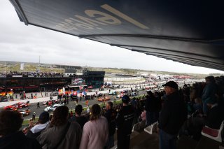 Cars on the grid at Zandvoort Circuit
