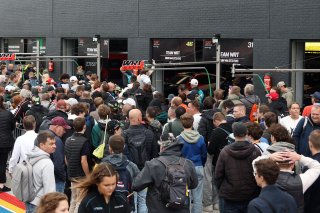 Fans at the Zandvoort Autograph Session and Pitwalk 