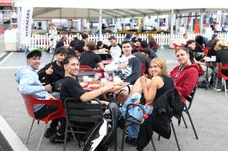 Fans in the paddock