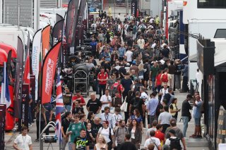 Fans in the paddock