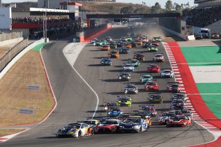 #2 - Boutsen VDS - Morris Schuring - Dorian Boccolacci - Alessio Picariello - Porsche 911 GT3 R (992) EVO Leads the Race Start