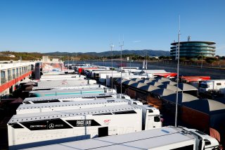 The GT World Challenge Europe paddock in Portimao