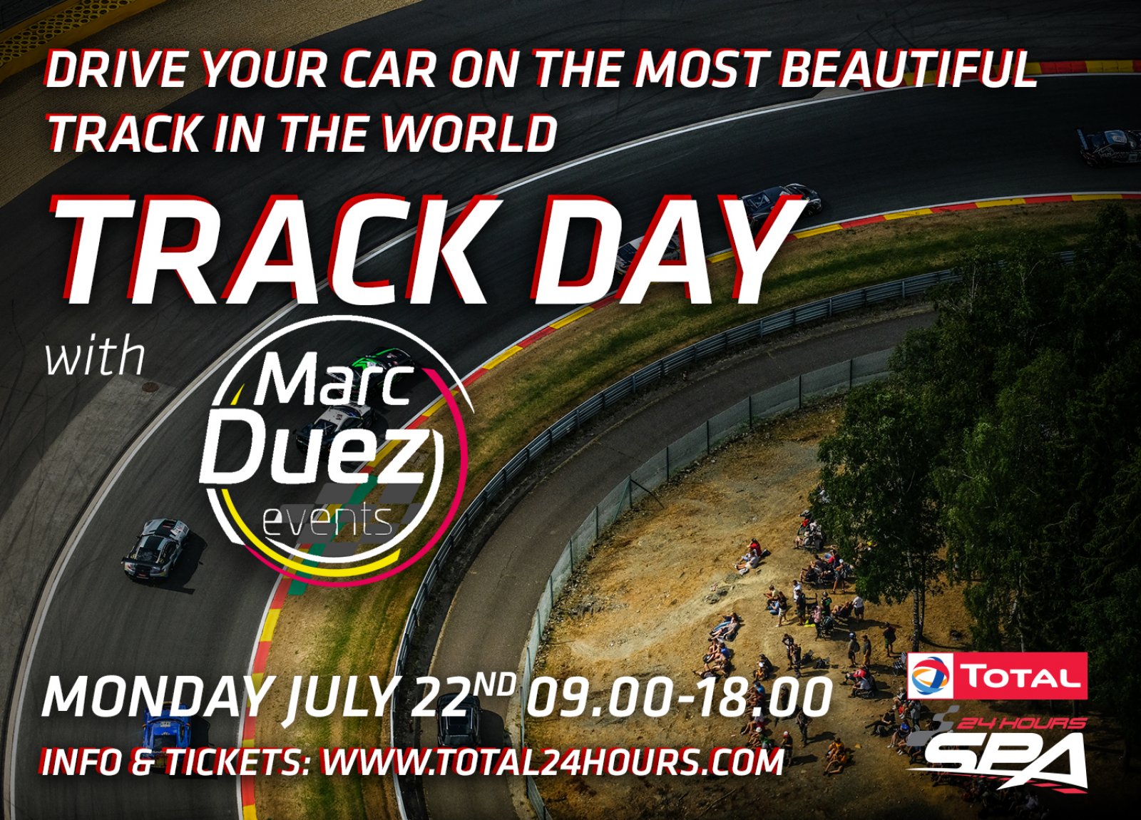 Total 24 Hours of Spa Track Day with Marc Duez: "A chance to share my passion"