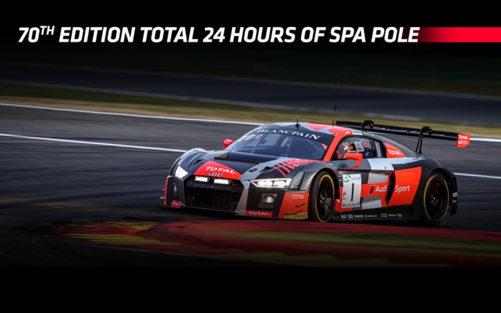Audi Sport Team WRT takes dominant pole for 70th edition Total 24 Hours of Spa