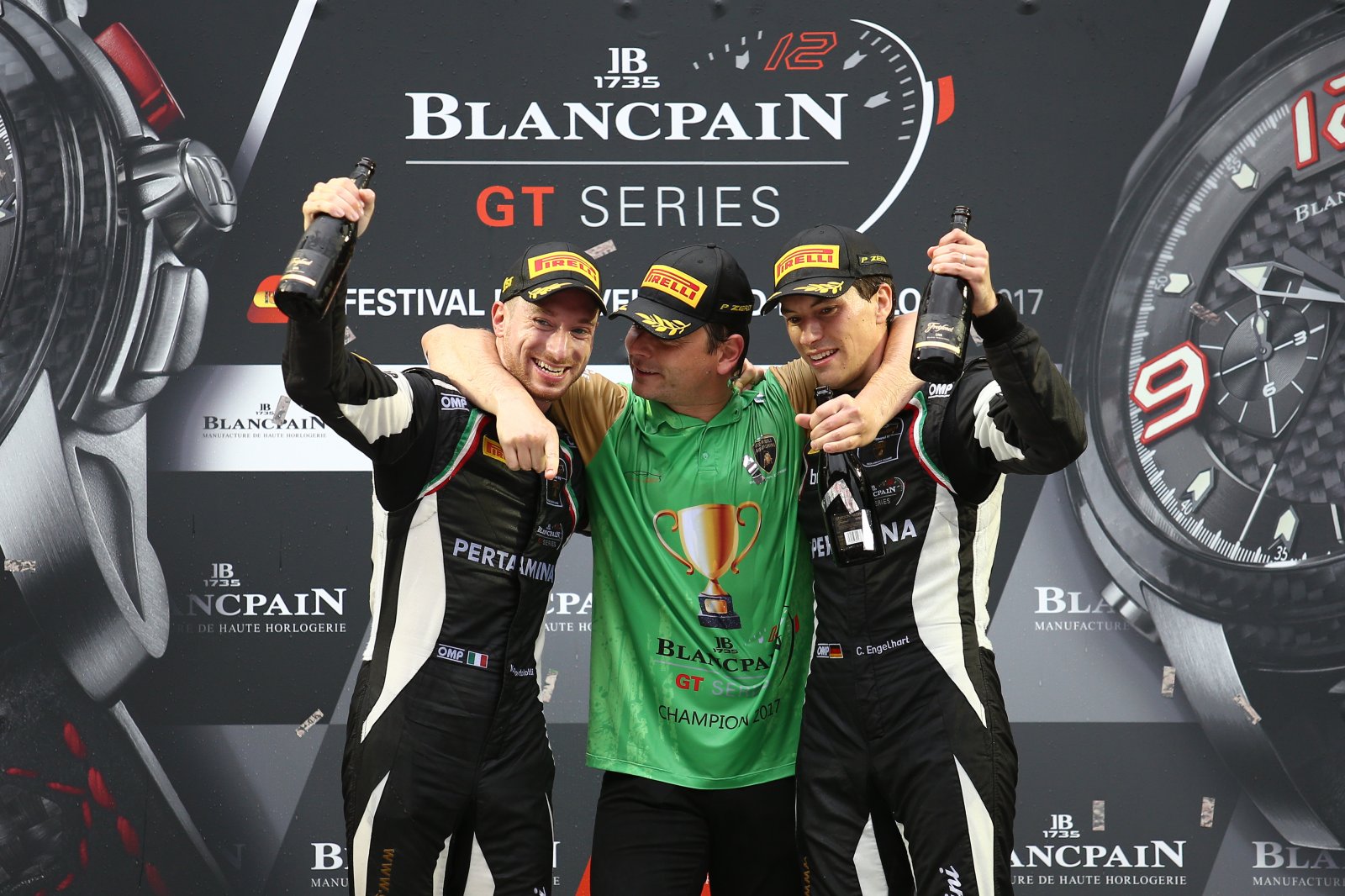 Bortolotti, Engelhart and Grasser Racing Team 2017 Blancpain GT Series champions
