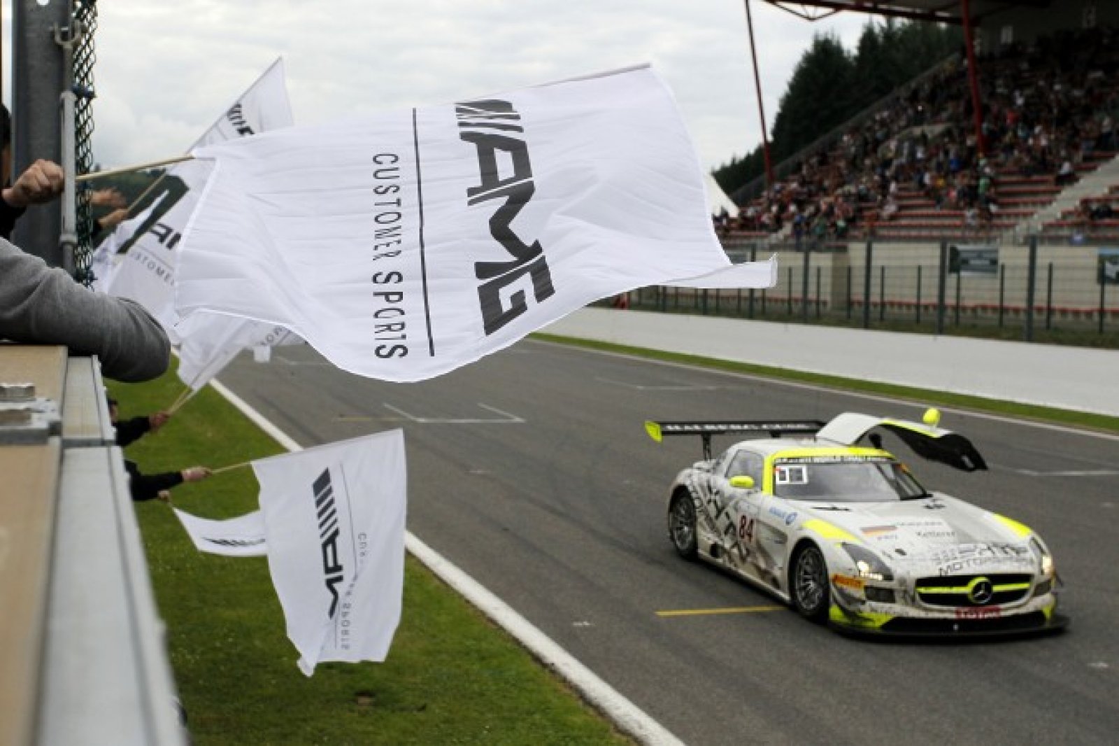 HTP Mercedes outmuscles Manthey Porsche for victory in the 65th Total 24 Hours of Spa
