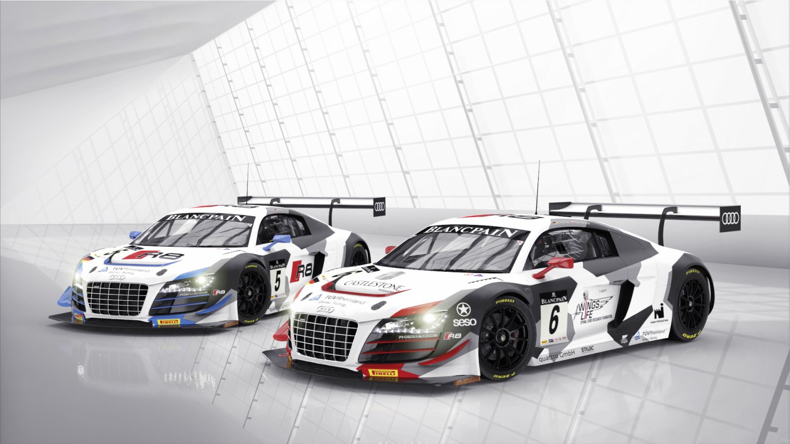 Phoenix Racing fields two Audi R8 LMS ultra in the Blancpain Sprint Series