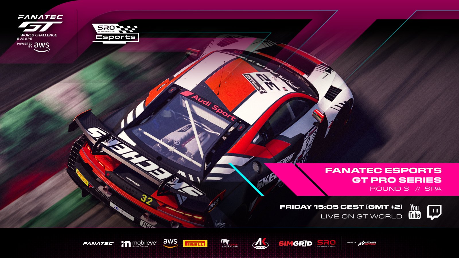 Legendary Spa-Francorchamps awaits Fanatec Esports GT Pro Series racers