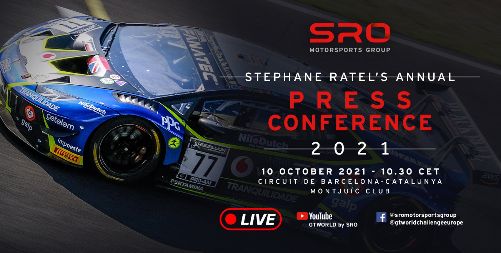 SRO Motorsports Group 2022 Press Conference - LIVE