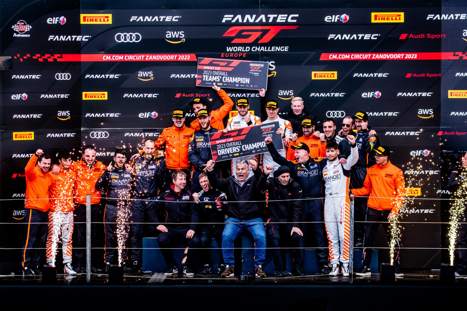 Tresor Orange1 Audi clinches Sprint Cup title double as Feller and Drudi take season-closing victory at Zandvoort