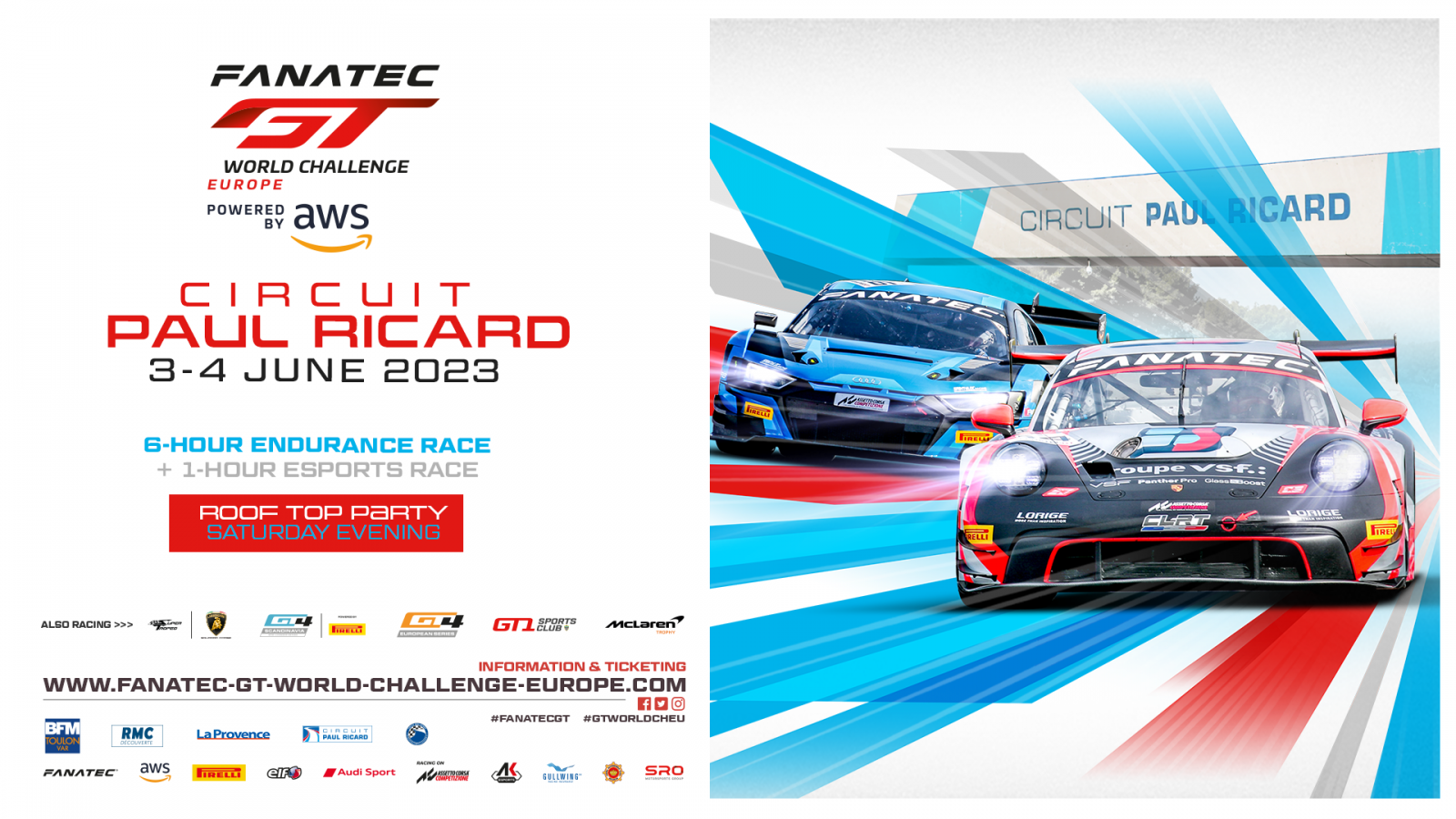 Expect the spectacular as Fanatec GT Europe plots a course for Circuit Paul Ricard