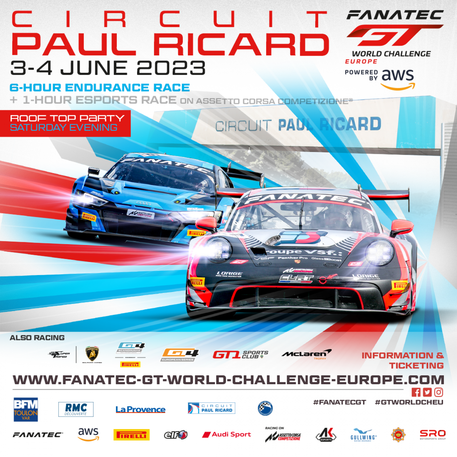 Tickets on sale for 2023 Circuit Paul Ricard 6 Hours | Fanatec GT World  Challenge Europe Powered by AWS