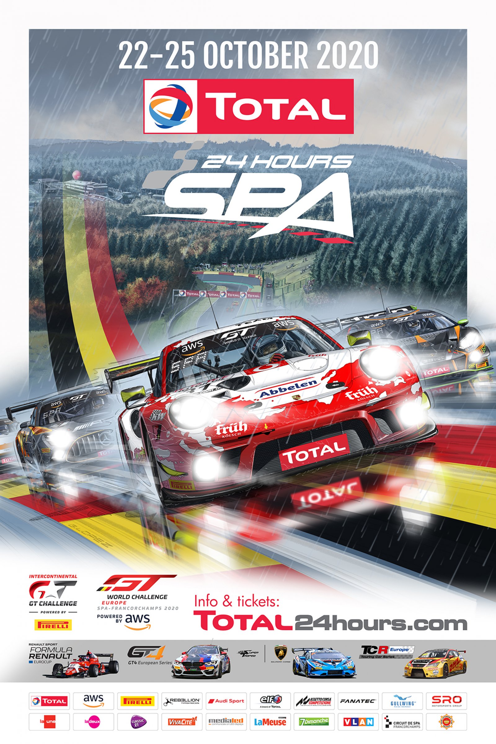 New Total 24 Hours of Spa poster marks 50-day countdown to Belgian endurance classic 