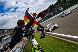 #98 - Rowe Racing - Philipp ENG - Marco WITTMANN - Nicholas YELLOLY - BMW M4 GT3 - PRO (*), Celebration, CrowdStrike 24 Hours of Spa, Race
 | ©SRO/ JULES BEAUMONT