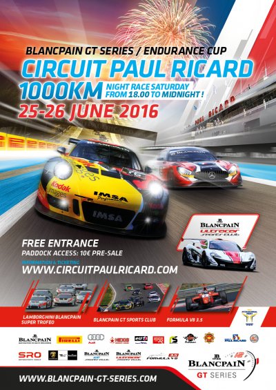 Circuit Paul Ricard Endurance 1000kms poster