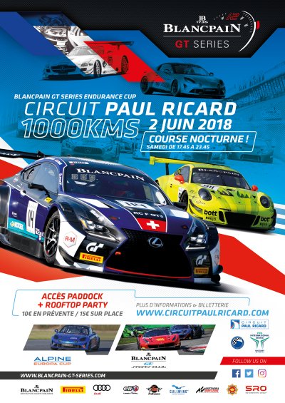 Circuit Paul Ricard 1000kms poster
