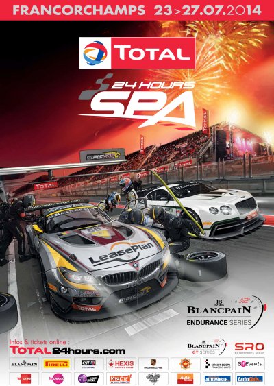 Belgium Total 24 Hours of Spa poster