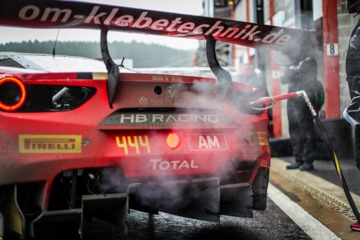 #444 HB Racing AUT Ferrari 488 GT3 Florian Scholze DEU Philipp Wlazik DEU Jens Liebhauser AUT Thomas Neubauer FRA Am Cup, Pitlane, Race
 | SRO / Jules Benichou - 21creation