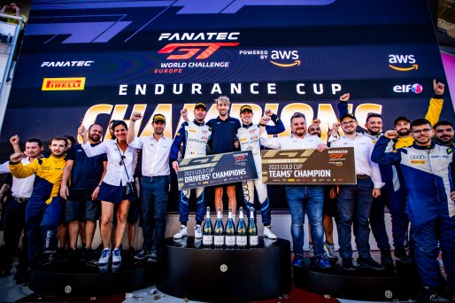 #21 - Comtoyou Racing - Max HOFER - Nicolas BAERT - Maxime SOULET - Audi R8 LMS GT3 EVO II - GOLD, Champions 2023, FGTWC
 | © SRO - TWENTY-ONE CREATION | Jules Benichou