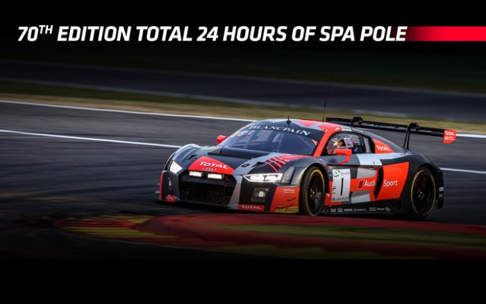 Audi Sport Team WRT décroche la pole pour la 70ème édition des Total 24 Hours of Spa