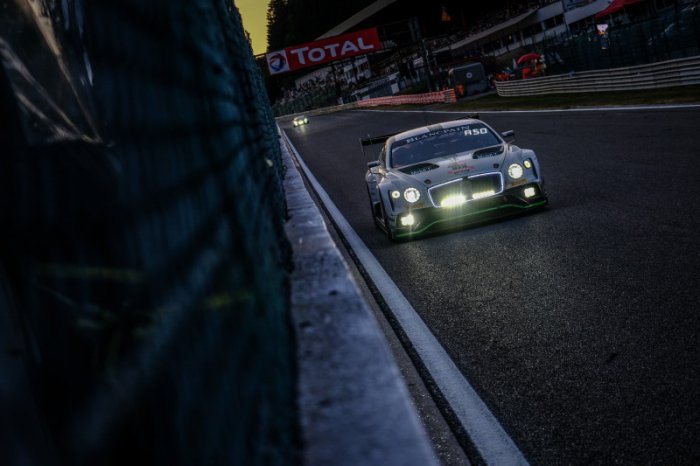 Montaplast by Land Audi continues to lead as #8 Bentley hits major problems at Spa