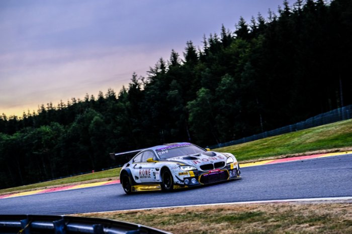 ROWE Racing BMW leads with seven hours to go