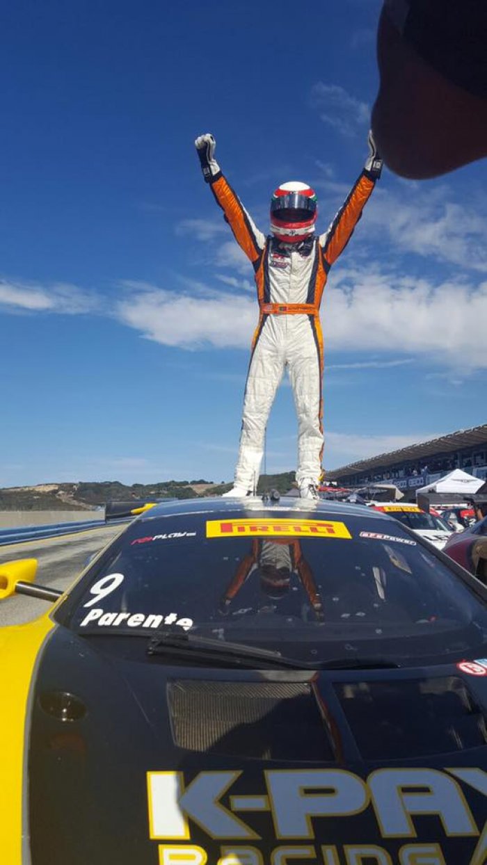 Alvaro Parente claimed Pirelli World Challenge GT Drivers’ Championship title at Laguna Seca