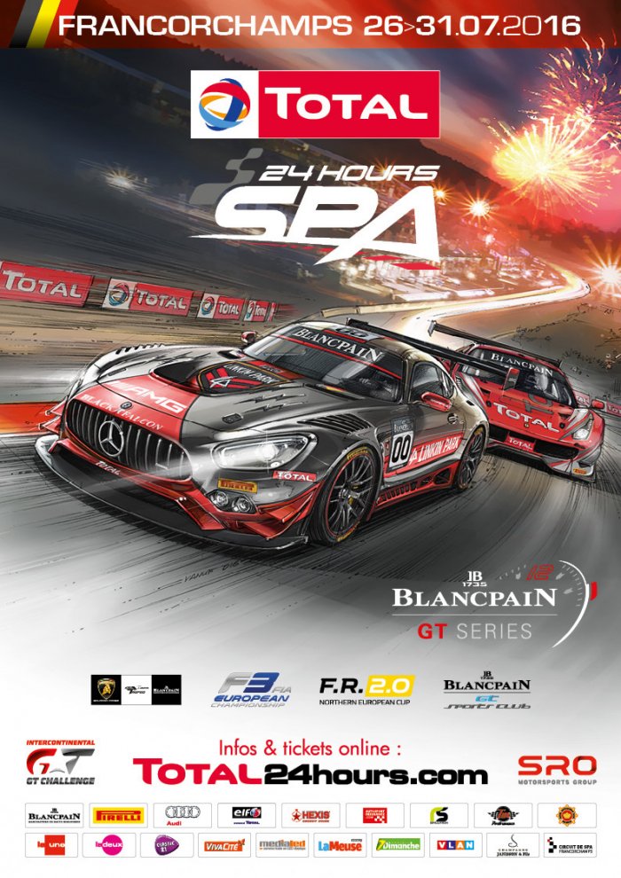 Mercedes-AMG as key visual partner of Total 24 Hours of Spa