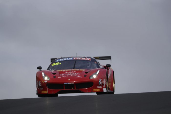 Ferrari leads at the three-hour mark