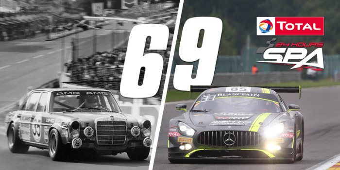 69 days to the start of the 69th edition of the Total 24 Hours of Spa!