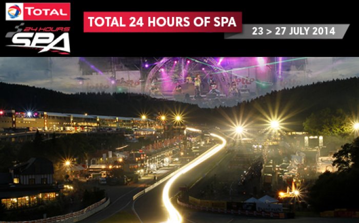 Tickets for the Total 24 Hours of Spa now on sale