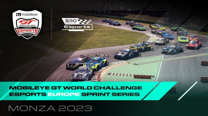 ESPORTS: Packed Mobileye GTWC Esports Europe Sprint Series field heads to Monza with huge prize pot up for grabs