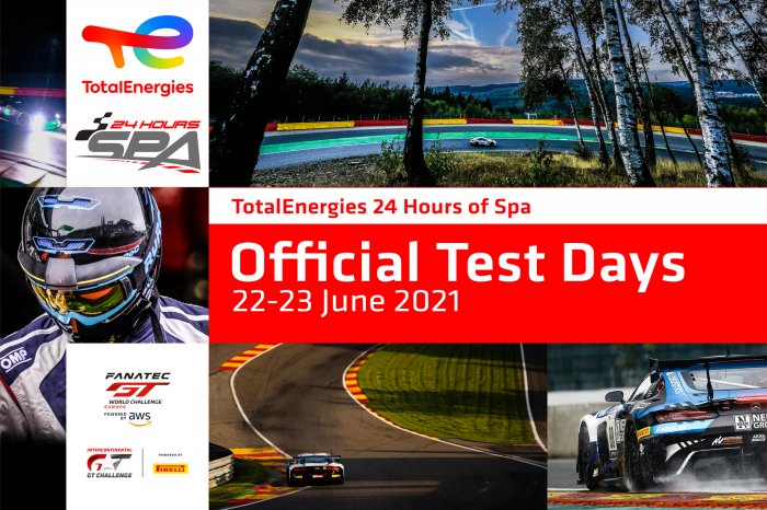La préparation des TotalEnergies 24 Hours of Spa s’intensifie avec les essais officiels