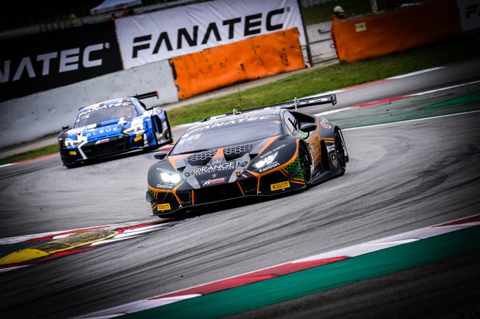 Orange1 FFF Racing sets up dramatic finale at Circuit de Barcelona-Catalunya as #63 Lamborghini earns fourth pole from five races 